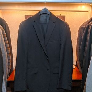 Pronto Uomo Black 100%Wool  Suit -  Size 40R